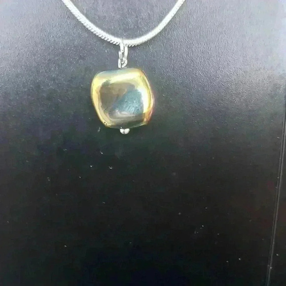 Handmade Glass Charm Silver Necklace - Picture 2 of 4